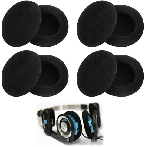 8 Stücke Schaumstoff-Ohrpolster Für Kopfhörer, 50 Mm, Schwarz - Kompatibel Mit Zahlreichen Modellen, Komfortable Und Weiche Schaumstoff-Ohrpolster Für Optimales Hörerlebnis，Schwarz, 8 Stück