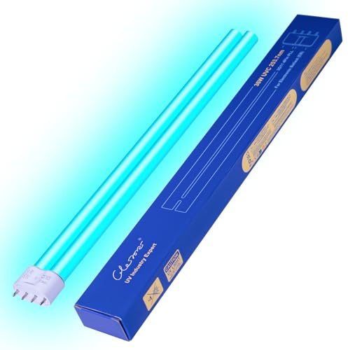 36W UVC Ersatzlampe Leuchtmittel ,mit 2G11 Sockel,UV Lampe Ersatz,Für Teichfilter, Aquarium & Wasserklärer