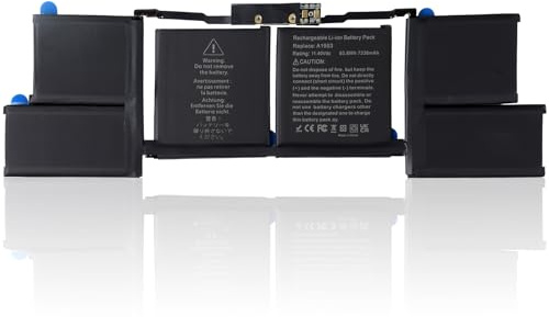 11.4V 7300mAh A1990 Laptop Battery Replacement for A1953 Battery Compatible with MacBook Pro 15 inch Touch Bar A1990 (Mid 2018, 2019) EMC3215 EMC3359, 85.5Wh