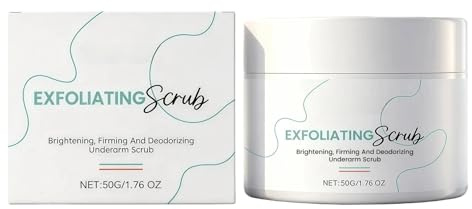 Salzpeeling & Body Scrub gegen Dunkle Flecken & Eingewachsene Haare - Sanftes Peeling für Bikini-Zone und Achseln - Zucker-Peeling zur Hautaufhellung, Beruhigt Rasurbumps und Gleicht den Teint (50G)