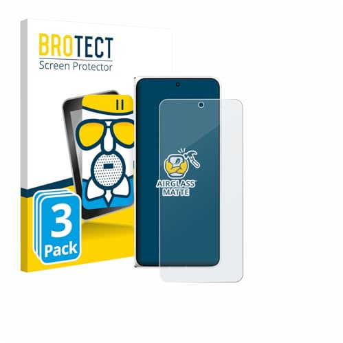 BROTECT Schutzglas für Oppo Find N6 | 3 Stück Entspiegelnder Displayschutz Made in Germany Schutzfolie Matt Kratzfest 9H Anti-Fingerprint Einfache Montage
