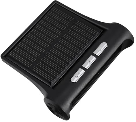 YARNOW Horloge Solaire Montre Numérique Automatique Multifonctionnelle Affichage Température pour Voiture Étanche, en Abs pour Tableau de Bord