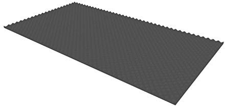 PolySound Noppenschaumstoff Schallschutzmatte - 200x100x3 cm, Akustikpaneel aus Schaumstoff für Effektive Schalldämmung, Schaumstoffplatte Anthrazit