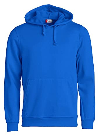 CliQue Herren Basic Kapuzenpullover, Blau (Royalblau), M
