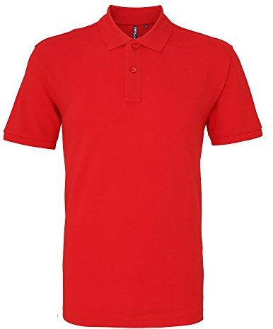 Asquith & Fox Men's Polo Shirt, Red (Red 000), XXXXX-Large (Size:5XL)