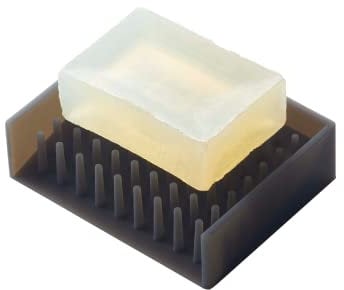 Yamazaki Soap Tray, Silicone, Black, One Size