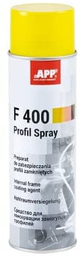 APP F400 Cire pour corps creux de voiture | Cire corps creux avec embout d'extension | Produit antirouille carrosserie voiture | Protection carrosserie voiture | Couleur ambre | 500 ml