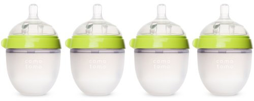 Comotomo Four Pack Bottle 150ml/5oz., Green by Comotomo