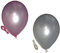 50 metallic Luftballons je 25 weiß & rosa Qualitätsballons 27 cm Ø (Standardgröße B85)