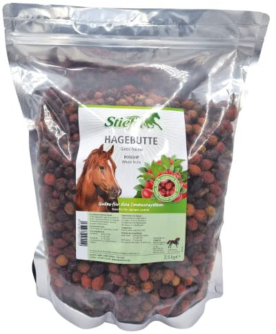 Stiefel Hagebutten für Pferde, 100% naturbelassene Hagebutten, gesundes Leckerli zur Belohnung, ideal für alle Pferde, 2,5kg