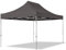 TOOLPORT Faltzelt Professional 3x4,5 ohne Seitenteile Faltpavillon ALU Pavillon Partyzelt in dunkelgrau