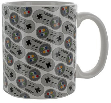 Paladone Super Nintendo Controller Mug, Ceramic, Multi-Colour, 10.5 x 11.5 x 8.7 cm