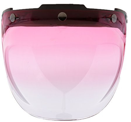 Visiera Bolla Bubble 3 Bottoni Snap In ABS ParaUV Per Casco Moto Bonanza Biltwell - 4