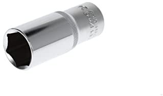 GEDORE red Douille longue, Entraînement 1/2 12,5 mm, 6 pans, Diamètre 24 mm, Outil, R61002414, Acier chromé