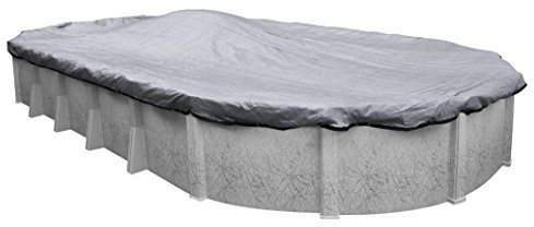 Pool Mate 401015-PM Mesh Winter Oval Above-Ground Pool Cover, 10 x 15-ft, 3. Gray/Black