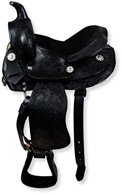 SILVER STAR Sella Pony Western Nero 10” = 25,5 cm