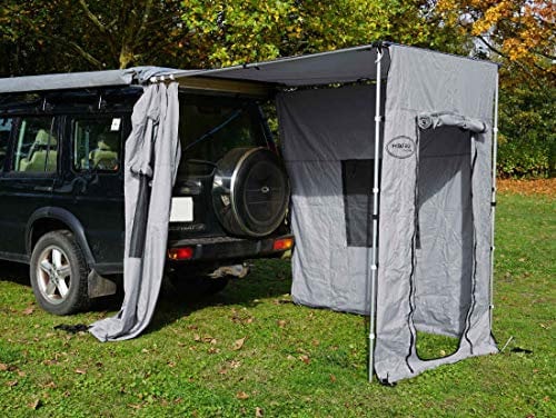 Prime Tech Seitenwände zur Dachzelt-Markise grau 150x200x210cm