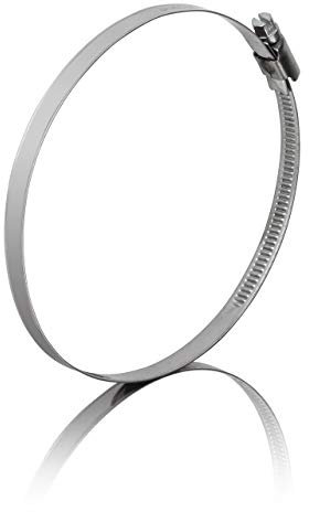 GARSIDURO® 2 colliers de serrage metallique inox 110-130mm – colliers serrage professionnels en acier inoxydable V2A pour sèche-linge, tuyau d’échappement, climatisation | pinces de tuyau 110-130 mm