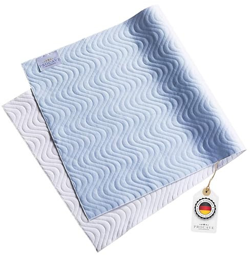 PROCAVE Stecklaken Premium 5-lagig, wasserdichter Matratzenschoner extrem saugstark und atmungsaktiv, wasserundurchlässige Matratzenauflage, Made in Germany, in 75x90 cm