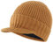 Magracy Herren Winter Knit Visor Hat Outdoor Dicke Schirmmütze Beanie Mütze Gr. Einheitsgröße, camel