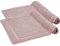 Komfortec Badvorleger Set 2 Teilig, Frottee Duschvorleger, Waschbar Duschmatte & Badteppich, 800 g/m² &100% Baumwolle, Saugfähig & Schnelltrocknend, 50 x 80 cm, Blütenrosa