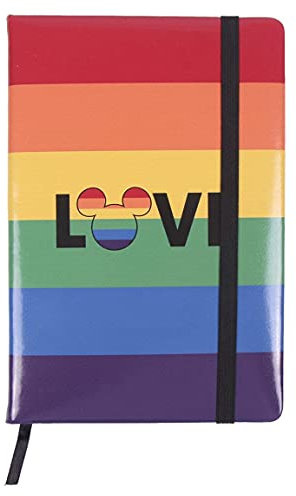 Cerdá - Notizbuch A5 Blanko Disney Pride - Offizielle Disney Lizenz