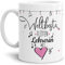 Berufe Tasse - Weltbeste Flöten Lehrerin - Geschenk für die weltbeste Musiklehrerin, Musikunterricht, Lehrerin - Keramik Weiß, 300 ml I Flöte