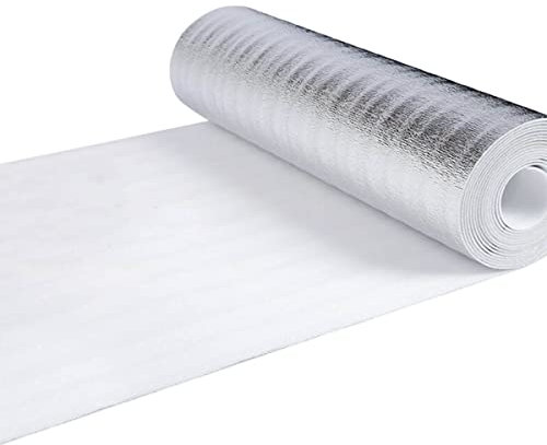 RANRAO Rouleau d'isolation thermique réfléchissant pour radiateur - Film réfléchissant en aluminium pour mur, garage, abri de jardin, serre