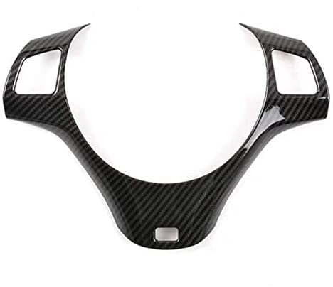 Lenkradhüllen Für BMW 1er 3er E87 E90 E92 E93 2005–2012 Kohlefaser Auto Lenkradverkleidung Dekoration Abdeckung Zierleiste Aufkleber Lenkradbezug (Farbe : Carbon Fiber Style 2)