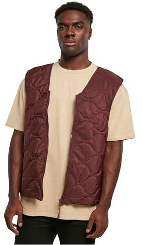 Urban Classics Women's Zipped Gilet Vest, Cherry,