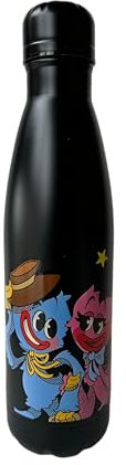 Trinkflasche aus Edelstahl, doppelwandig, wiederverwendbar, Poppy Playtime – hält warm und kalt 12 Stunden – für Sport, Reisen, Alltag, 500 ml – BPA Free – offizielles Lizenzprodukt