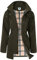 SaphiRose PONCHO Damen Regenjacke Windbreaker Wasserdicht Kapuze Übergangsjacke mit Atmungsaktiv Futter für Frühling Sommer und Herbst Dunkelgr S