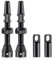 HZJD 2 Stück Presta Tubeless Ventile, Schwarz, Tubeless Vorbau(44 mm)