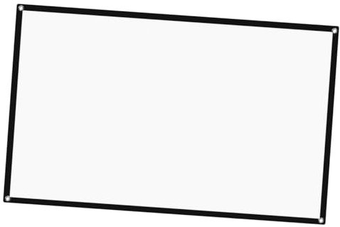 BESTonZON Knitterfreie Projektionsleinwand Für Haushalt Faltbarer Projektionsvorhang Sichtwinkel Einfach Zu Befestigen Mit Doppelseitigem Klebeband Oder Haken Und Seilen