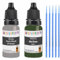 SCOOBYS PAINTS BACK IN THE MIX Touch Up Paint For Volvo Med Green 123-1 Scratch Stone Chip Repair With Grey Primer