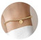 Turandoss Goldenes Initialen-Armband für Frauen – zierliches 14 Karat vergoldetes Buchstaben-Armband mit Buchstaben A-Z für Frauen, trendig, Damen-Goldschmuck, Perlenarmband, Geschenke, 6+2,
