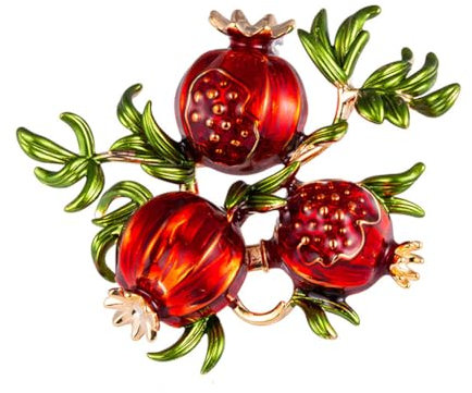 Clataly Grenade broche élégante fruit broche fleur partie robe broche femme fille bijoux