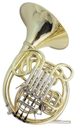 Waldhorn-Set F/Bb Doppel Waldhorn Musikinstrumente 4 Ventile Unterteilt Mit Etui Mundstück Goldlack