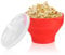 Popcorn para Microondas, Popcorn Maker Plegable, Contenedor de Palomitas de Silicona, Tazón de Palomitas con Tapa, Libre de BPA sin Aceite Palomitas Popper para Microondas, Hogar, Cocina, Fiesta