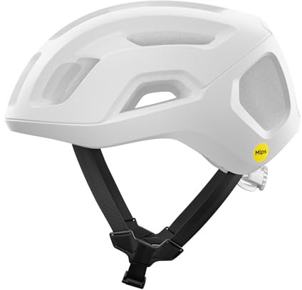 POC Unisex – Erwachsene Ventral Air MIPS Fahrradhelm, Hydrogen White Matt, L (56-61cm)