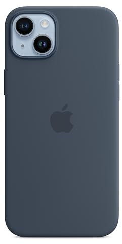 Apple Custodia MagSafe in silicone per iPhone 14 Plus - Blu tempesta 