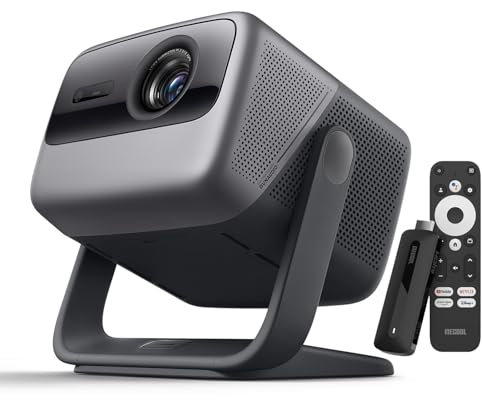 CACACOL N1S Ultimate Ultra 4K Projector, Newest Qualas Triple Color Laser 3500 CVIA Lumen, DYNAUDIO Speaker, MT9679 4GB 64GB, Chinese OS English Support, pair with KD3 Google TV Stick