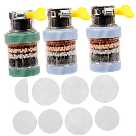 KITANDOVE Badezimmer Küche Spüle Wasserfilter Wasserhahn Wasserhahn 6-schicht Waschbar Wasserreiniger Filterelement Set
