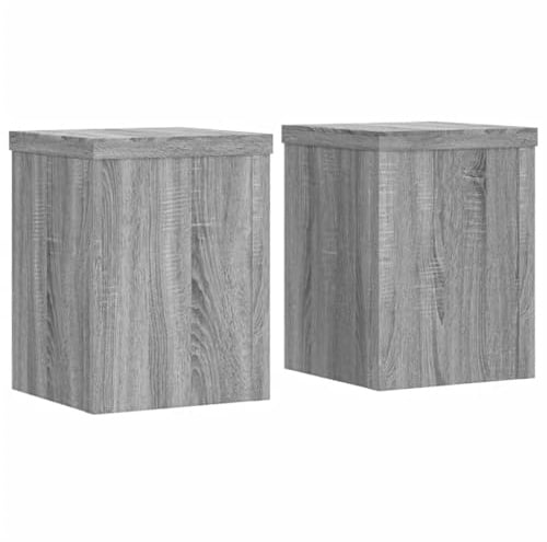 vidaXL Pflanzenständer 2 Stk. Grau Sonoma 15x15x20 cm Holzwerkstoff