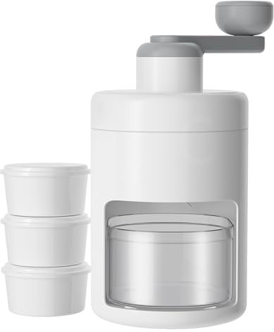 yuwqqoajv Macchina per tritare Il Ghiaccio in Acciaio Inossidabile da 4 Pezzi, Gadget da Cucina Facile per la Macchina per tritare Il Ghiaccio Domestico per Gadget da Cucina Domestici