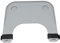 ACROSSPART Plateau amovible pour fauteuil roulant - Plateau amovible pour fauteuil roulant - Réglable - Avec 2 supports pour gobelets - Table thérapeutique pour manger et se reposer