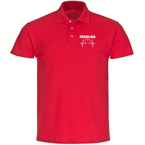 multifanshop Poloshirt - Freiburg - Herzschlag