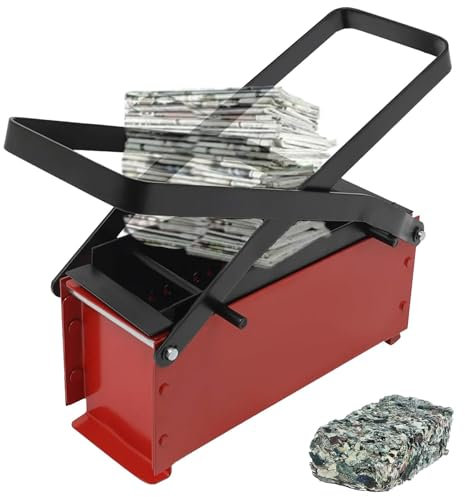 Brikettierpresse, Zeitungsbrikettiermaschine | Kleine Altpapierpresse mit porösem Design | Altpapier-Ziegelmacher, Ziegelpressmaschine für effiziente Verdichtung