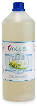 MADALU' - Detersivo Lavatrice Ecologico Ideale per Bucato in Lavatrice ed a Mano, Detersivo Liquido 1 Litro, per Capi Delicati come Vestiti dei Bambini e Pannolini, Anallergico e Prodotto in Italia