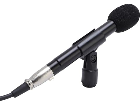 Jectse Instrumentenmikrofon, Stereo Bleistiftkondensator Mikrofon Kit mit Clip XLR Reduktionsinstrumentmikrofon für Klavier Guzheng Gitarre Geigeninstrument